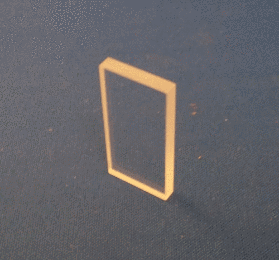 ZnSe (Zinc Selenide) 38x19x4mm Cell Window (Drilled)