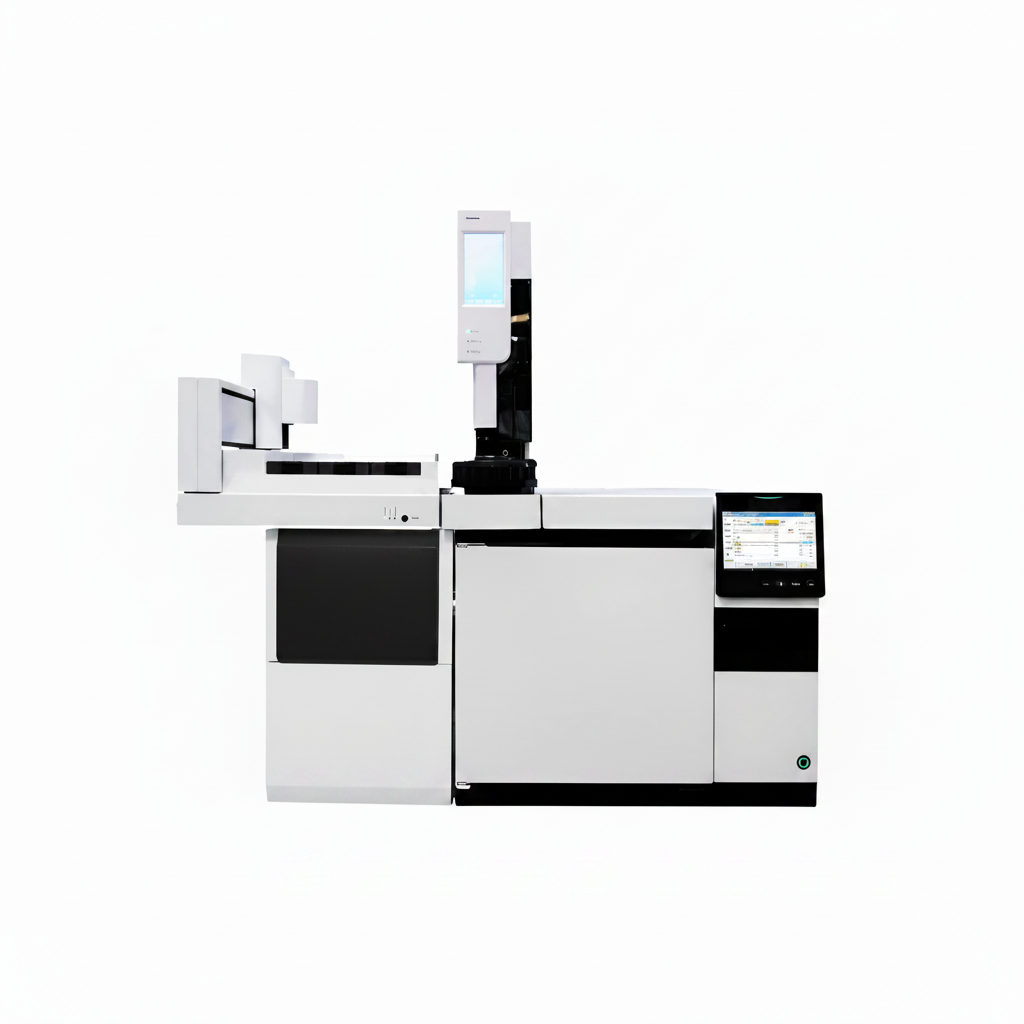 Laboratory instrument on a white background