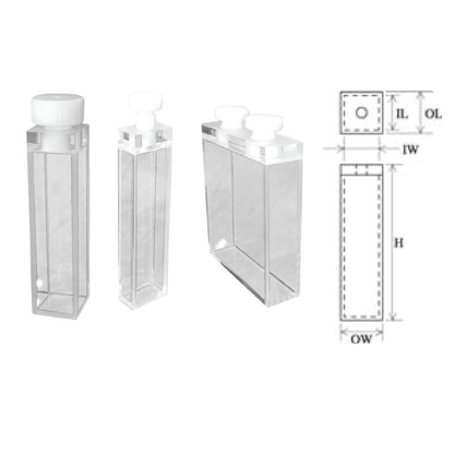 Type 23 Fluorimeter Cuvettes Polished on all 4 sides 【Glass，Quartz，Infrasil】