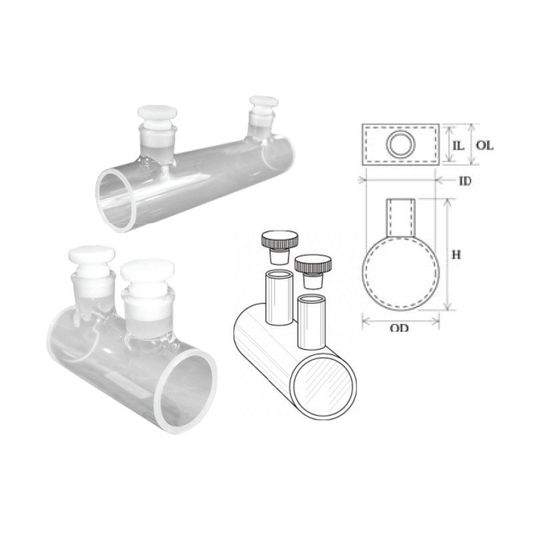 Type 34 Cylindrical Cuvettes Polished on 2 sides 【Glass，Quartz，Infrasil】