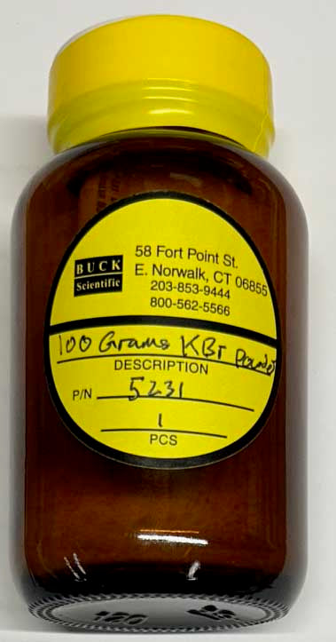 Krob Powder KBr Potassium Bromide Powder 100g for IR Pellet Preparation | Buck ...